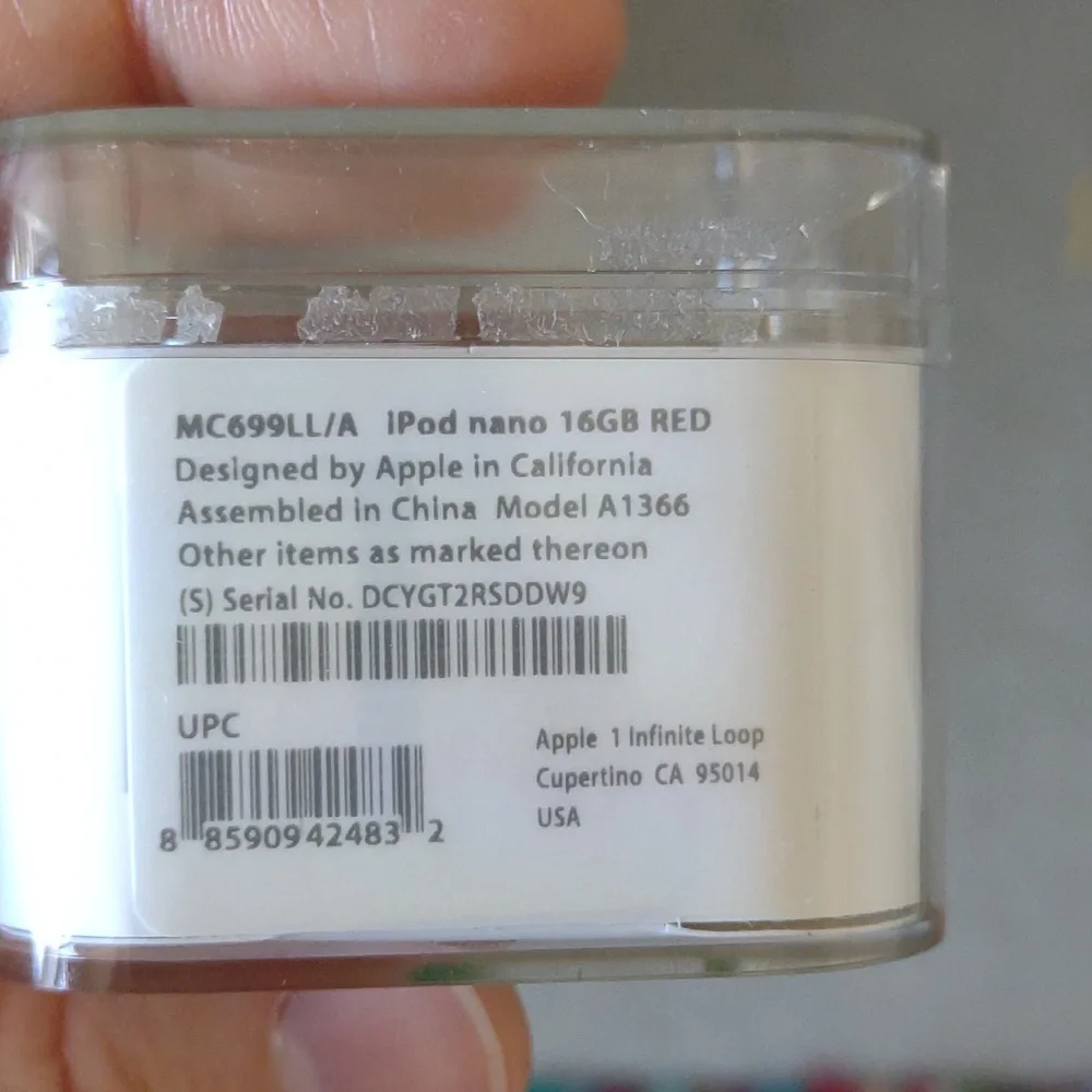 Apple iPod Nano Touch Special Edition RED with watch band.